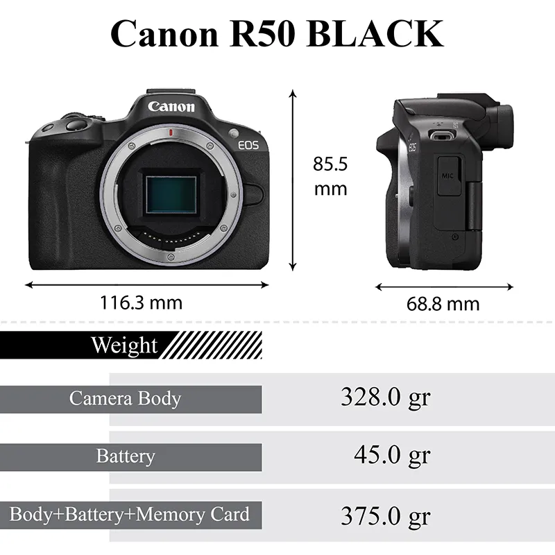 Canon EOS R50 BLACK_