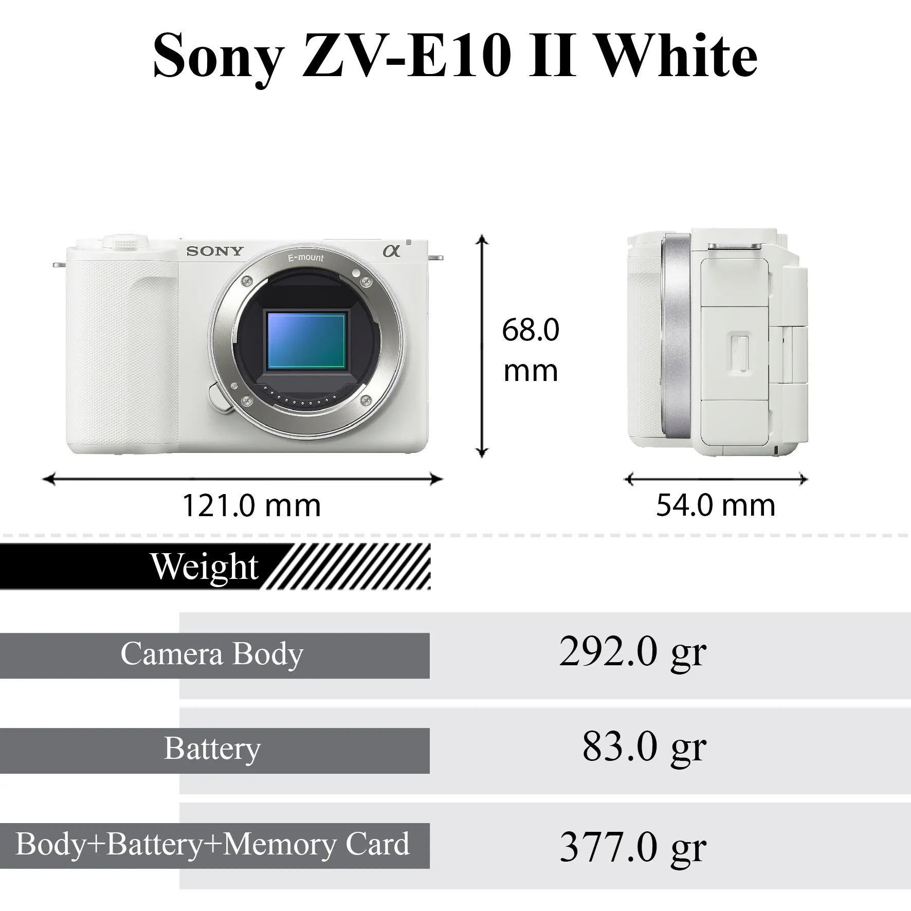 (Sony ZV-E10 II (White